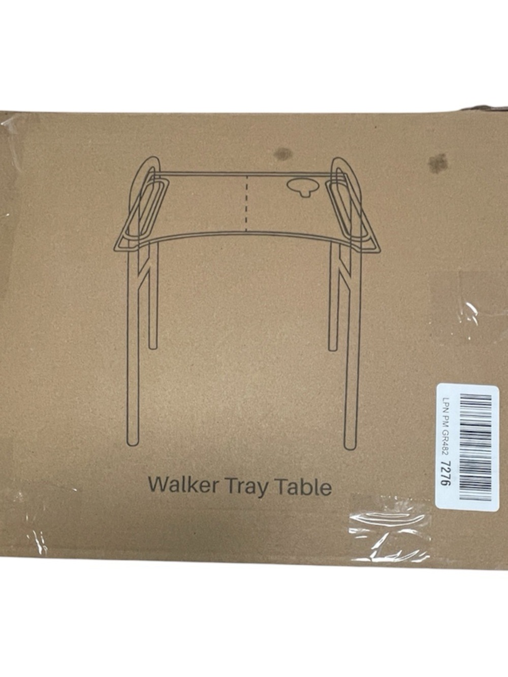 HAYAYOFFI Bamboo Walker Tray Table Foldable Cup Holder New In Box - Picture 6 of 7